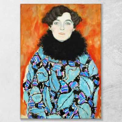 ภาพแคนวาส ตกแต่งบ้าน กรอบลอย Gustav Klimt Portrait Of Johanna Staude KG24