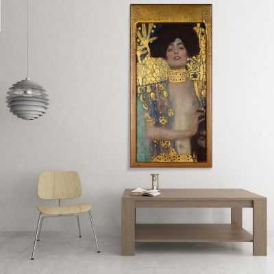 ภาพแคนวาส ตกแต่งบ้าน กรอบลอย Gustav Klimt Judith I - 1901 KG25
