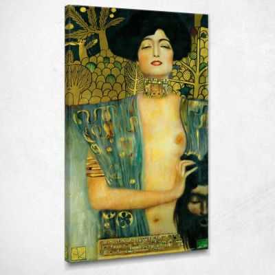 ภาพแคนวาส ตกแต่งบ้าน กรอบลอย Gustav Klimt Holofernes and Judith KG27