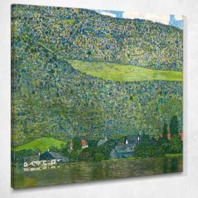 ภาพแคนวาส ตกแต่งบ้าน กรอบลอย Gustav Klimt Litzlberg On the Attersee KG30