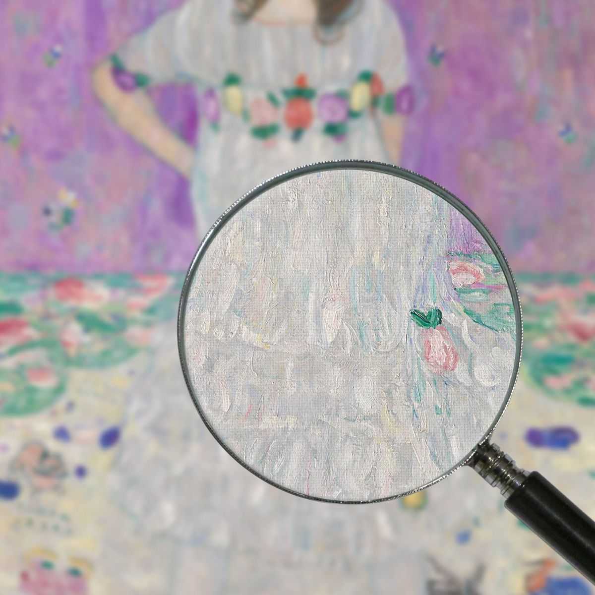 ภาพแคนวาส ตกแต่งบ้าน กรอบลอย Gustav Klimt Mada Primavesi, Portrait of a Little Girl KG32