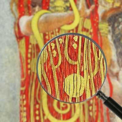 ภาพแคนวาส ตกแต่งบ้าน กรอบลอย Gustav Klimt Medicines KG33