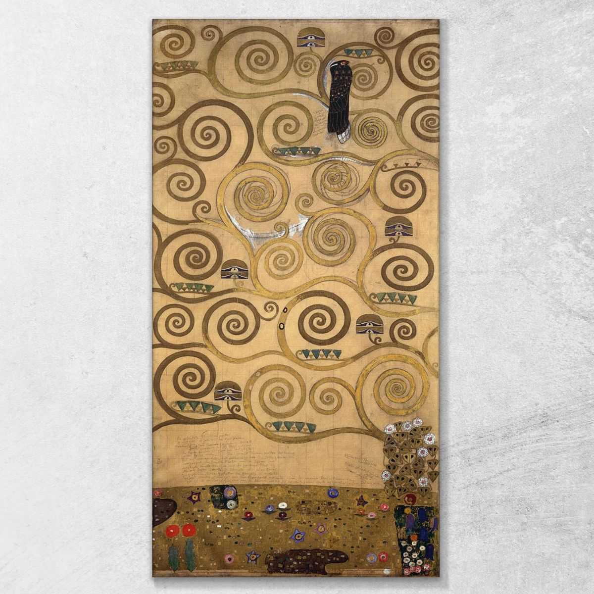 Mural for the dining room of the Stoclet Palais 1905 Gustav Klimt canvas print KG35