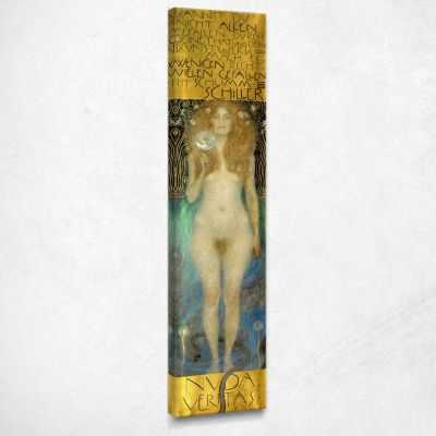 Nude Veritas Gustav Klimt canvas print KG40 - 100x20 cm