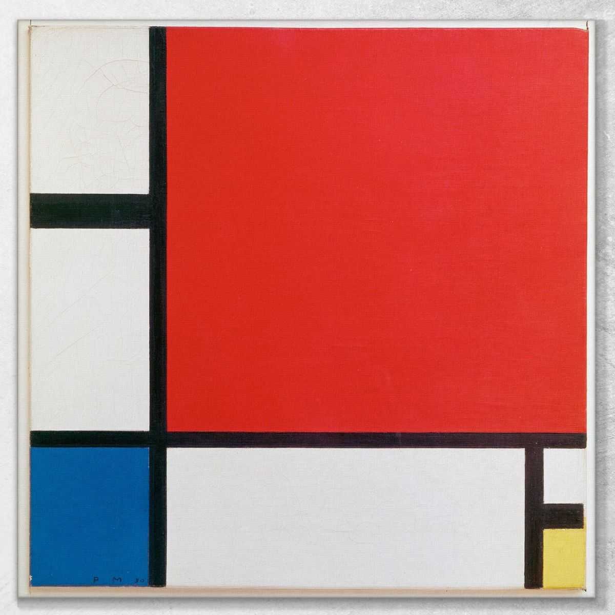 Composition With Red, Blue And Yellow - 1930s print Mondrian Piet