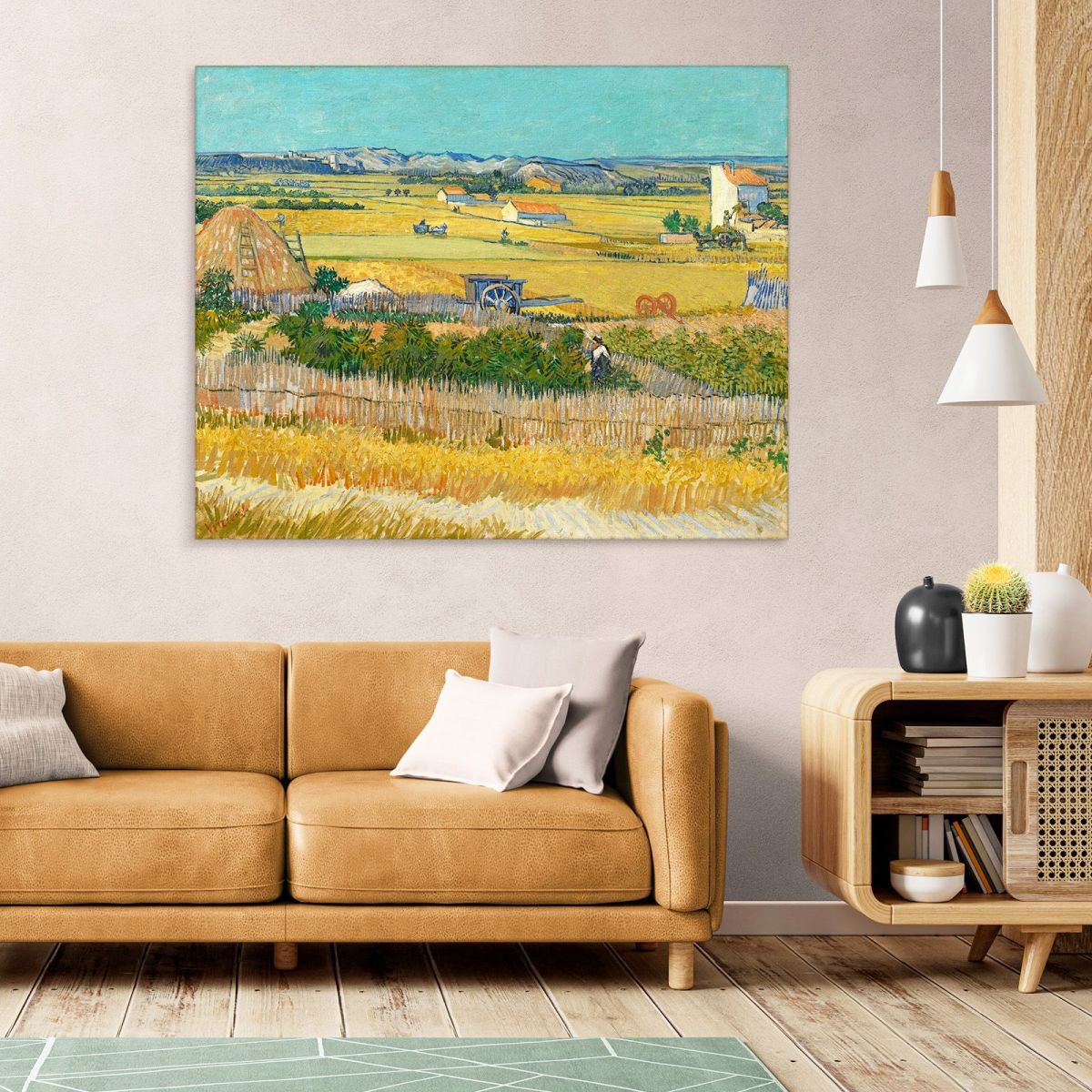 The Harvest Van Gogh Vincent canvas print vvg3
