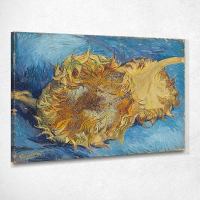 Two Cut Sunflowers Van Gogh Vincent canvas print vvg32