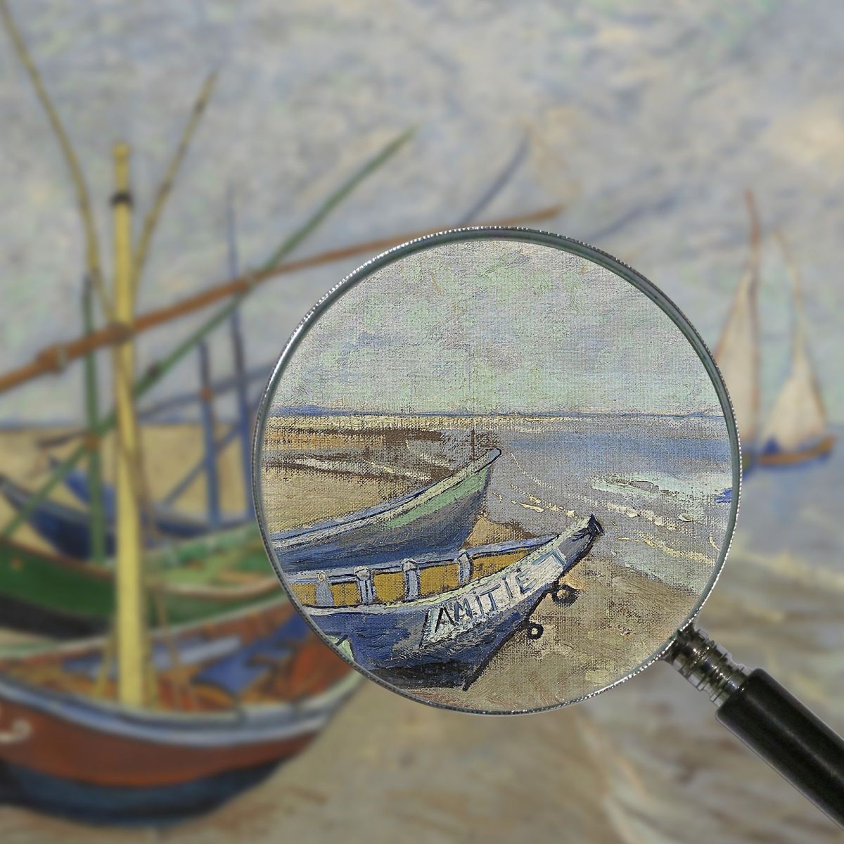 Fishing Boats On The Beach At Saintes-Maries Van Gogh Vincent canvas print vvg38
