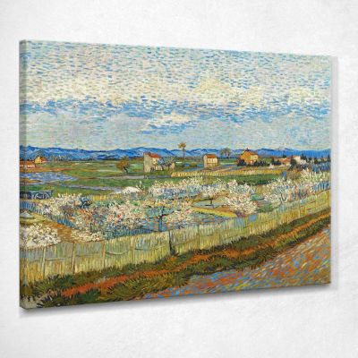 Peach Trees In Blossom Van Gogh Vincent canvas print vvg48