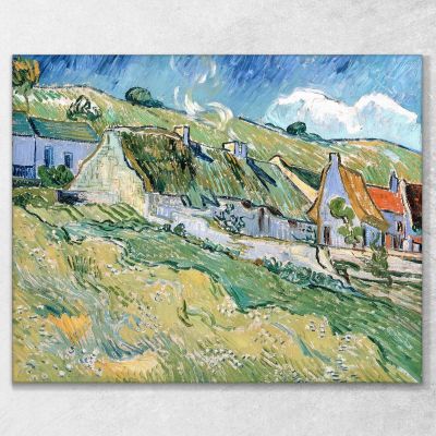 Thatched Cottages And Houses Van Gogh Vincent canvas print vvg79