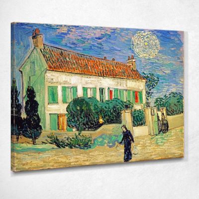 White House Night Van Gogh Vincent canvas print vvg96