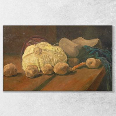 Still Life With Cabbage And Clogs Van Gogh Vincent canvas print vvg102