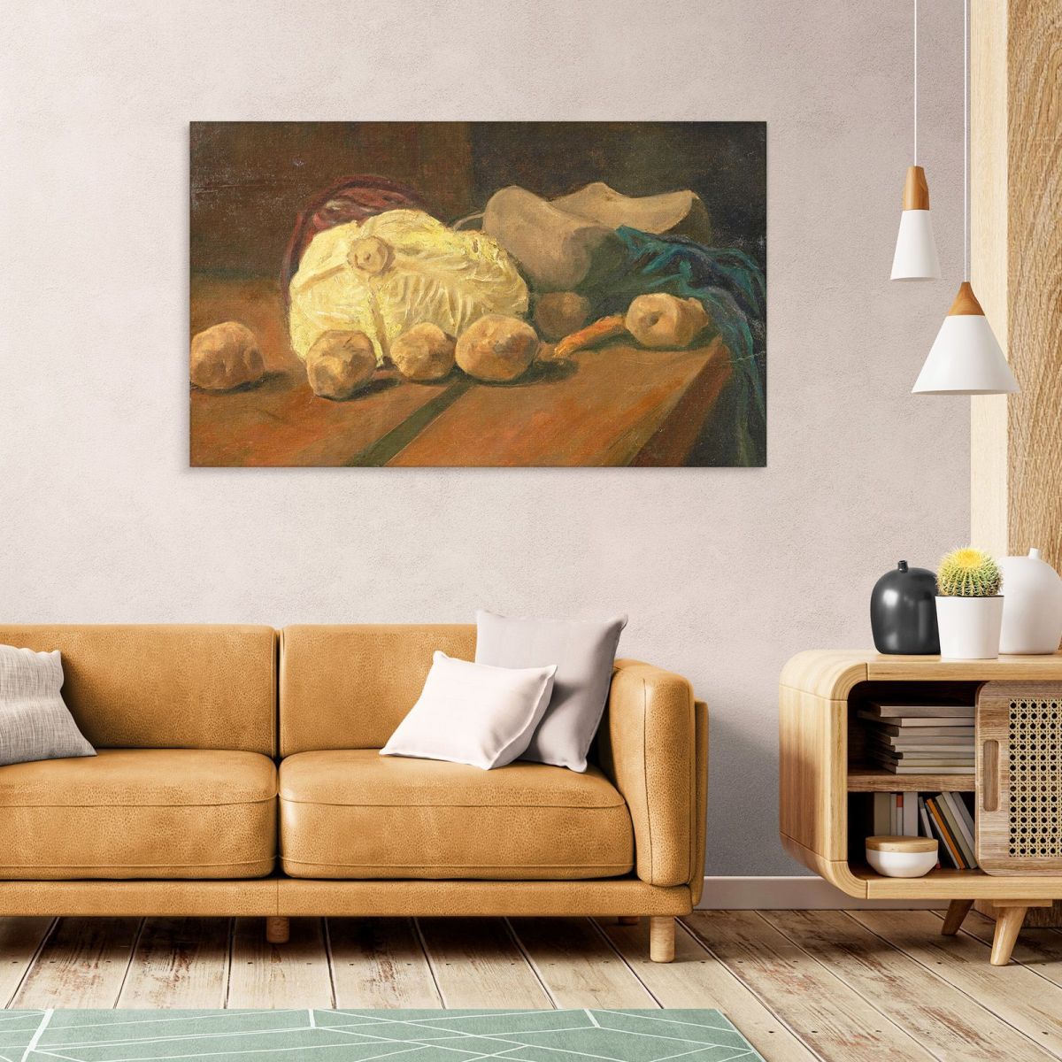 Still Life With Cabbage And Clogs Van Gogh Vincent canvas print vvg102