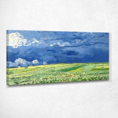 Wheatfield Under Thunderclouds Van Gogh Vincent canvas print vvg103