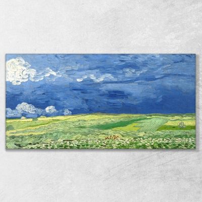 Wheatfield Under Thunderclouds Van Gogh Vincent canvas print vvg103