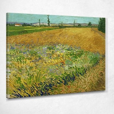 Wheat Field With The Alpilles Foothills Van Gogh Vincent canvas print vvg104