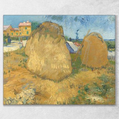 Wheat Stacks In Provence Van Gogh Vincent canvas print vvg108