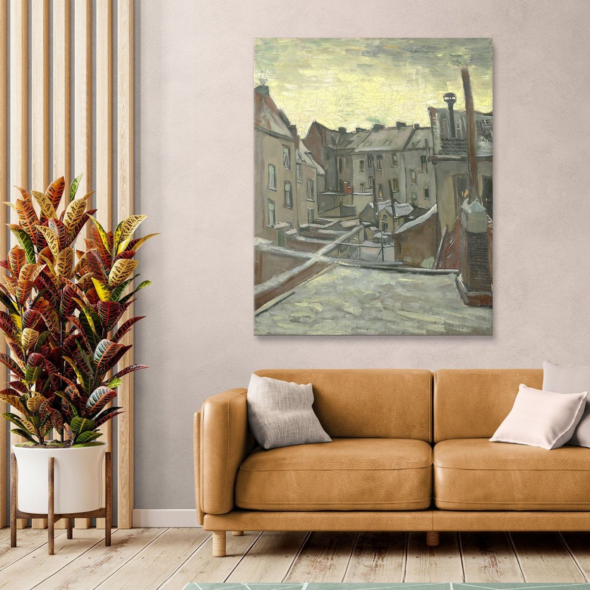 Houses Seen From The Back Van Gogh Vincent canvas print vvg133