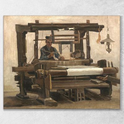 Loom With Weaver Van Gogh Vincent canvas print vvg137