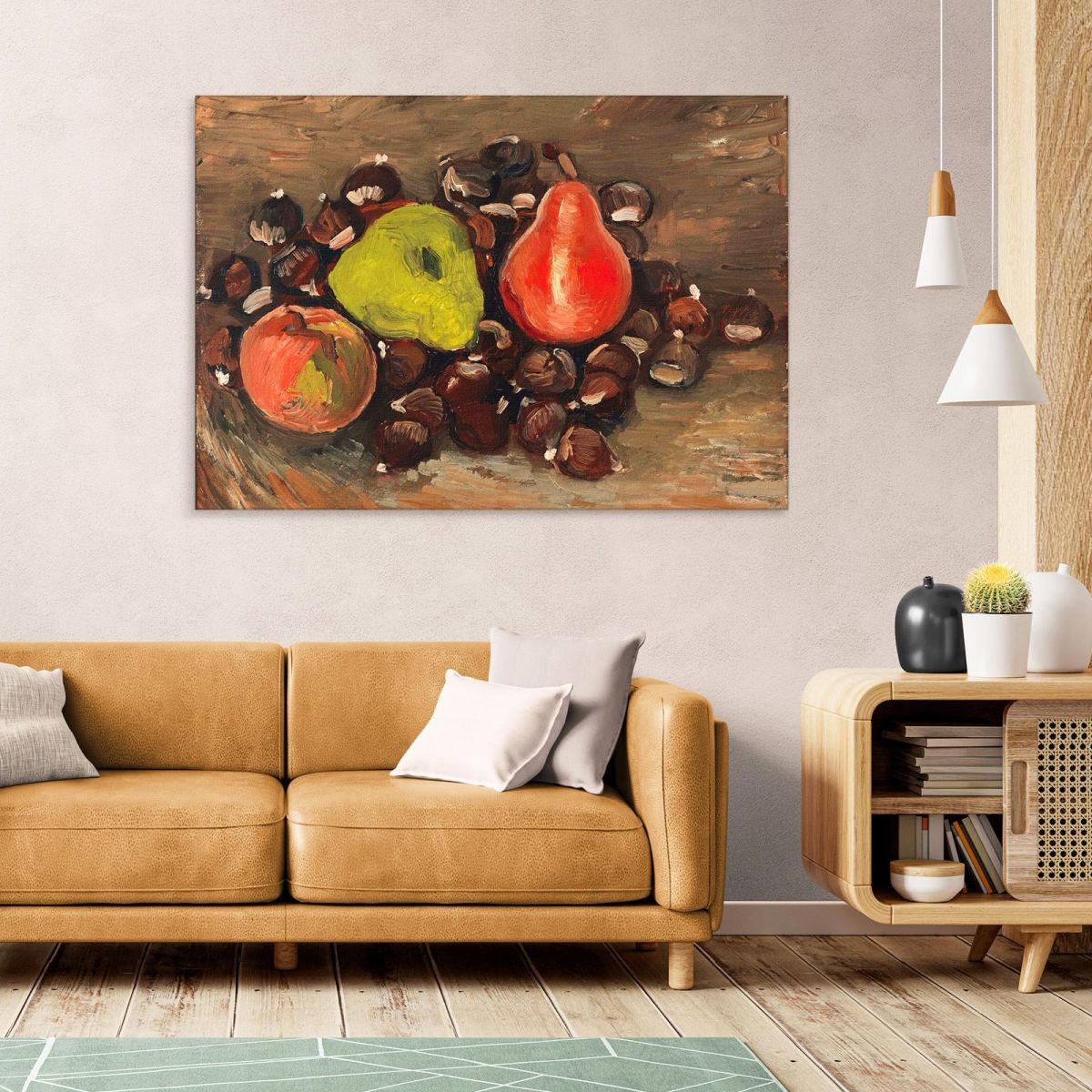 Still Life With Fruit And Chestnuts Van Gogh Vincent canvas print vvg144