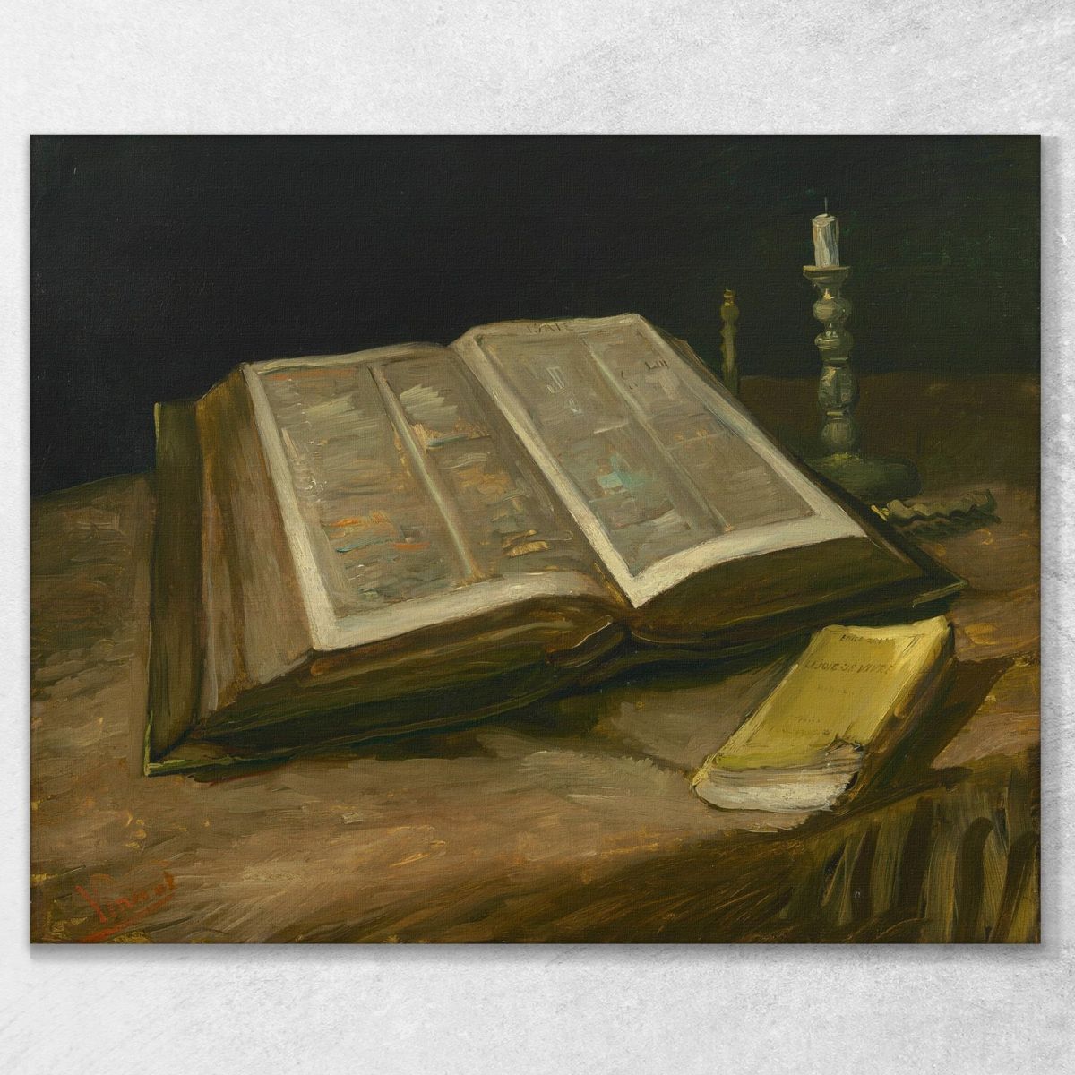 Still Life With Bible Van Gogh Vincent canvas print vvg147