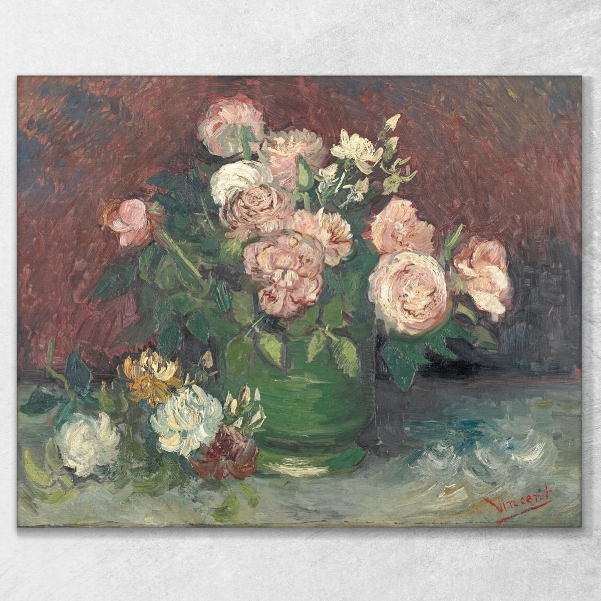 Roses And Peonies Van Gogh Vincent canvas print vvg157