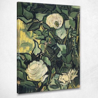 Wild Roses And Bugs Van Gogh Vincent canvas print vvg158