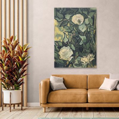 Wild Roses And Bugs Van Gogh Vincent canvas print vvg158