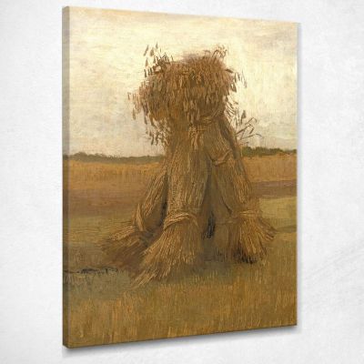Sheaves Of Wheat In A Field Van Gogh Vincent canvas print vvg161