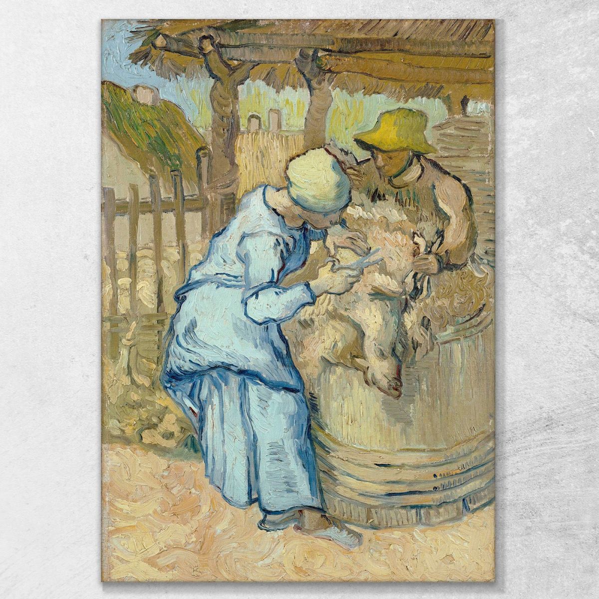 The Sheepshearer (After Millet) Van Gogh Vincent canvas print vvg176