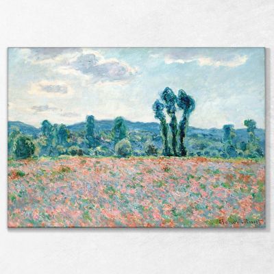 Poppy Field In Giverny, 1890 03 Monet Claude canvas print mnt10