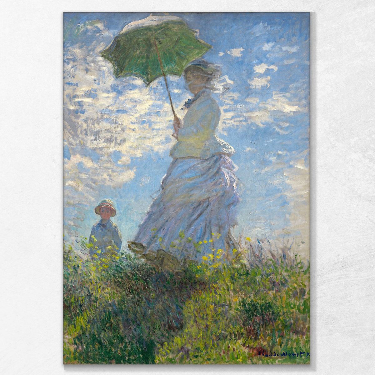 Woman With A Parasol - Madame Monet And Her Son Monet Claude canvas print mnt14
