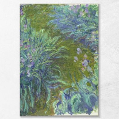 Irises Monet Claude canvas print mnt16