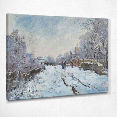 Snow Scene At Argenteuil Monet Claude canvas print mnt20