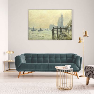 The Thames Below Westminster Monet Claude canvas print mnt22