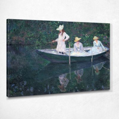 In The Norwegian Boat At Giverny, 1887 Monet Claude canvas print mnt32