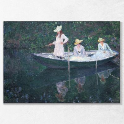 In The Norwegian Boat At Giverny, 1887 Monet Claude canvas print mnt32