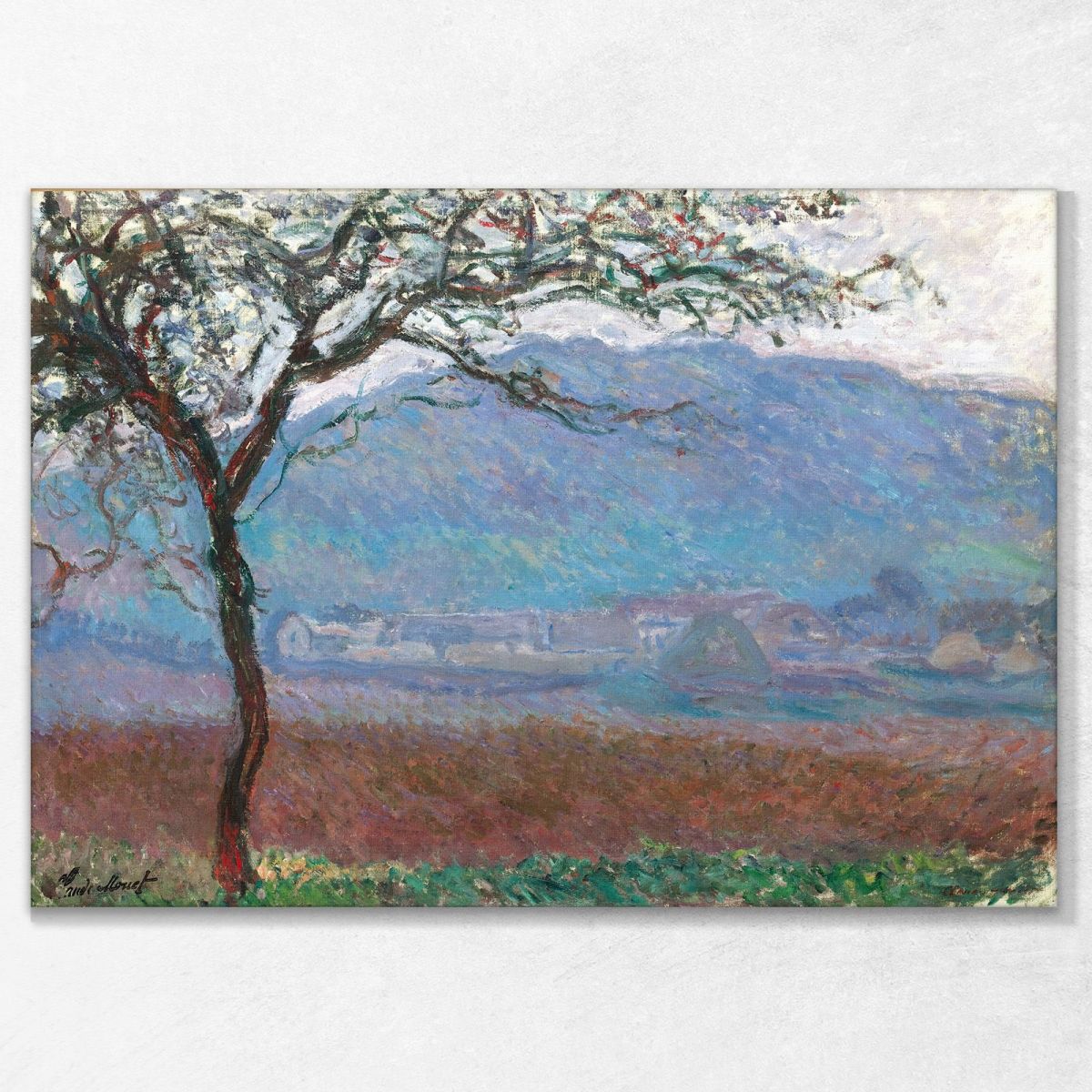 Landscape At Giverny, 1887 Monet Claude canvas print mnt37