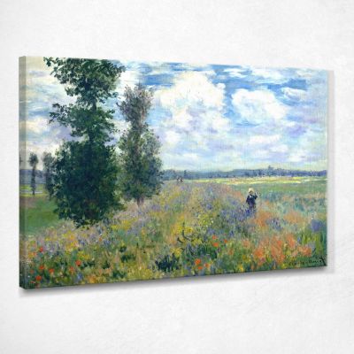 Poppy Field, Argenteuil, 1875 Monet Claude canvas print mnt47