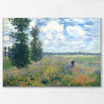 Poppy Field, Argenteuil, 1875 Monet Claude canvas print mnt47