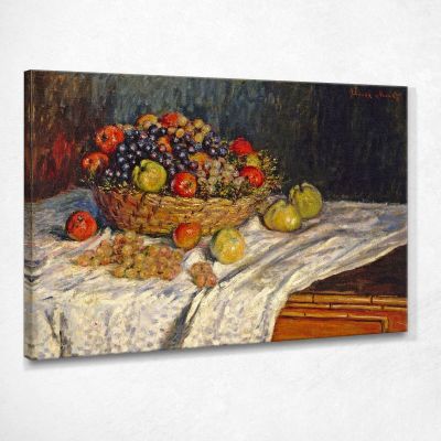 Still Life With Apples And Grapes, 1879 Monet Claude canvas print mnt62