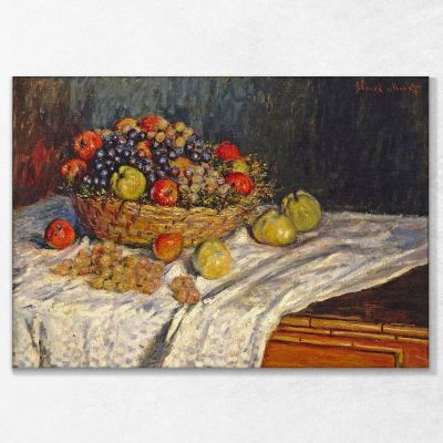 Still Life With Apples And Grapes, 1879 Monet Claude canvas print mnt62
