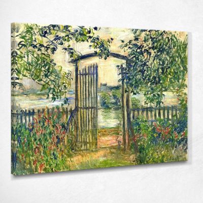 The Garden Gate At Vetheuil, 1881 Monet Claude canvas print mnt73