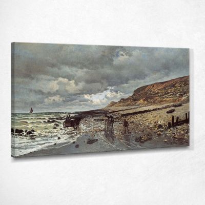 The Headland Of The Heve At Low Tide, 1865 Monet Claude canvas print mnt76