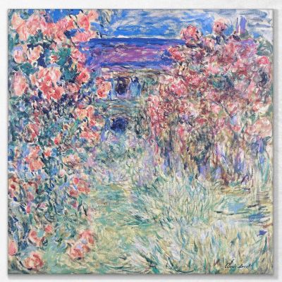 The House Among The Roses 03, 1925 Monet Claude canvas print mnt78
