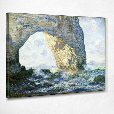 The Manneport, Rock Arch West Of Etretat, 1883 Monet Claude canvas print mnt81