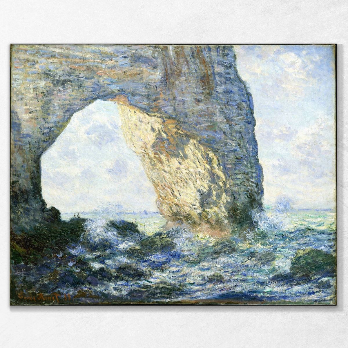The Manneport, Rock Arch West Of Etretat, 1883 Monet Claude canvas print mnt81