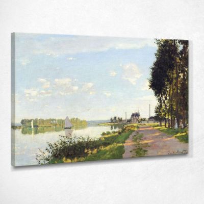 The Promenade At Argenteuil, 1872 Monet Claude canvas print mnt86