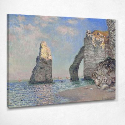 The Rock Needle And The Porte D'Aval, 1885 Monet Claude canvas print mnt92