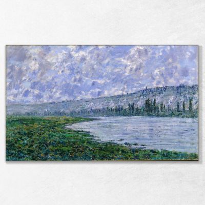 The Seine And The Chaantemesle, 1880 Monet Claude canvas print mnt93